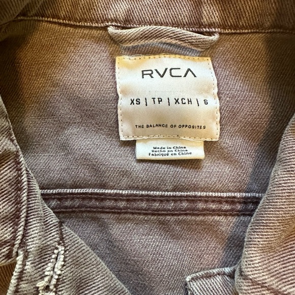 RVCA Road Worthy Washed Plum Purple Denim Jacket - Picture 6 of 7